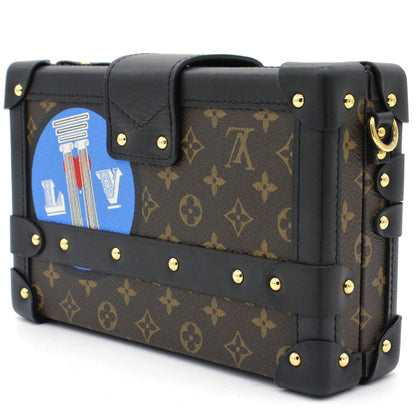 Louis-vuitton Limited Edition Leather World Tour Petite Malle Bag