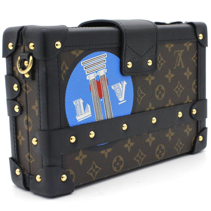 Louis-vuitton Limited Edition Leather World Tour Petite Malle Bag