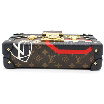 Louis-vuitton Limited Edition Leather World Tour Petite Malle Bag