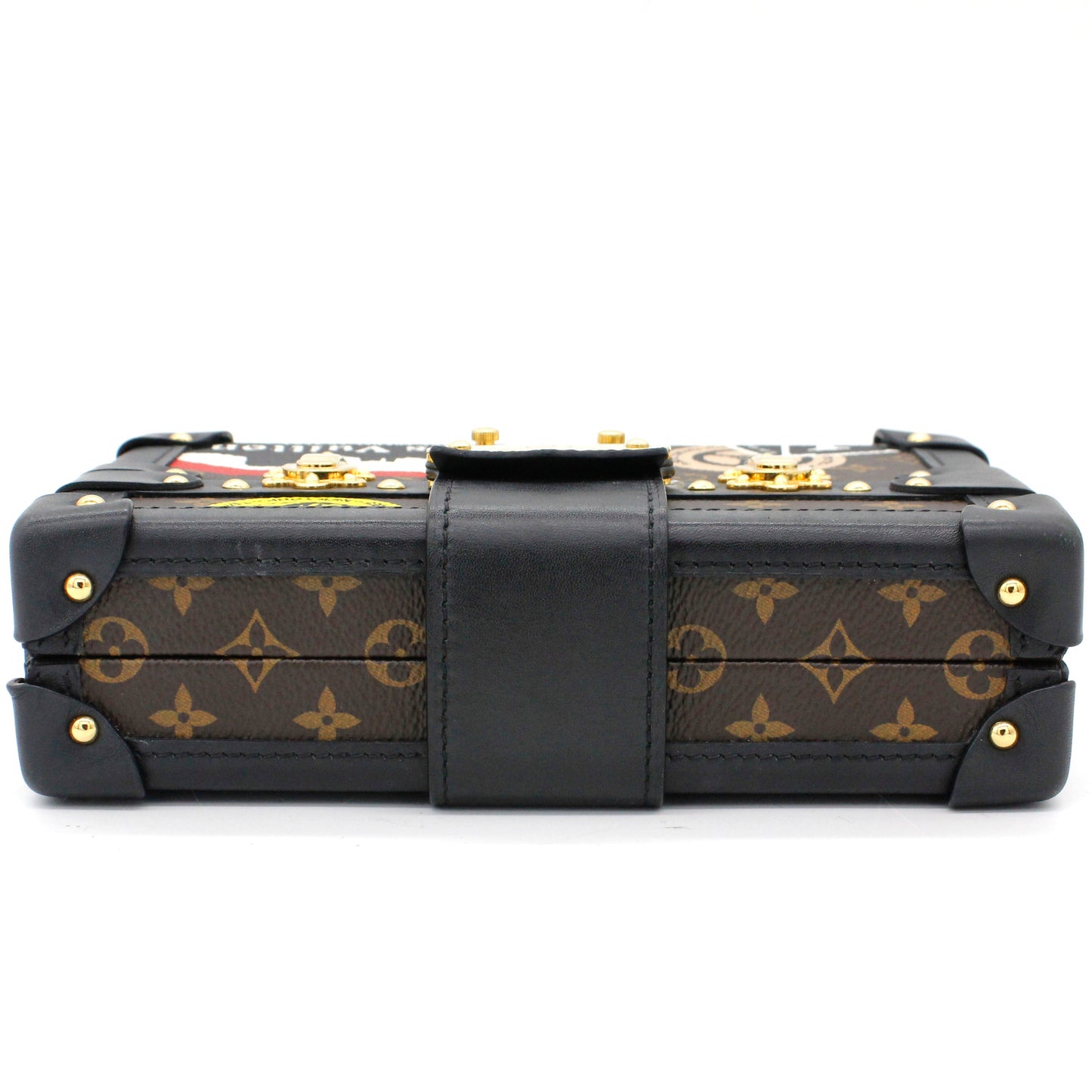 Louis-vuitton Limited Edition Leather World Tour Petite Malle Bag