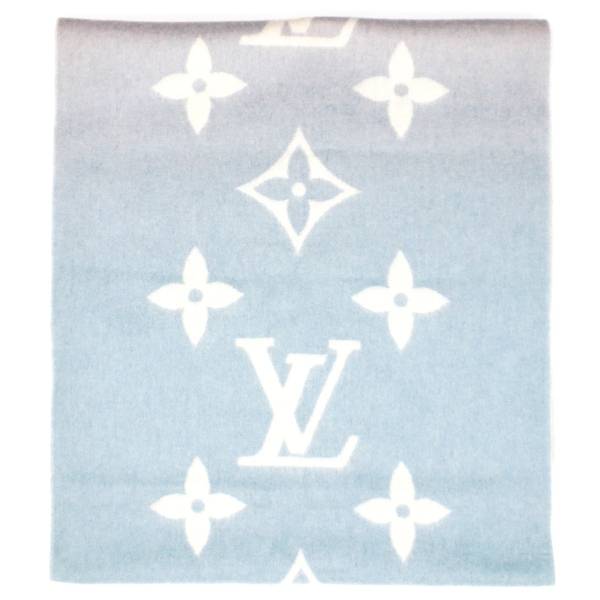 Louis-vuitton Reykjavik Gradient Scarf Blue Rose