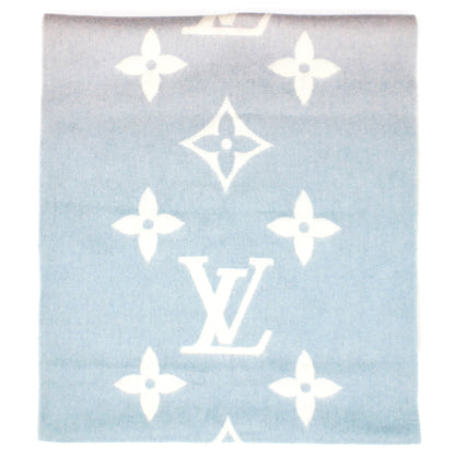 Louis-vuitton Reykjavik Gradient Scarf Blue Rose