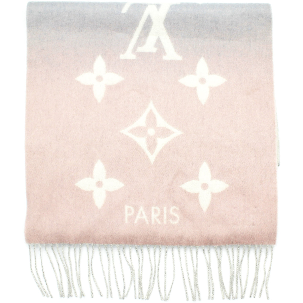 Louis-vuitton Reykjavik Gradient Scarf Blue Rose
