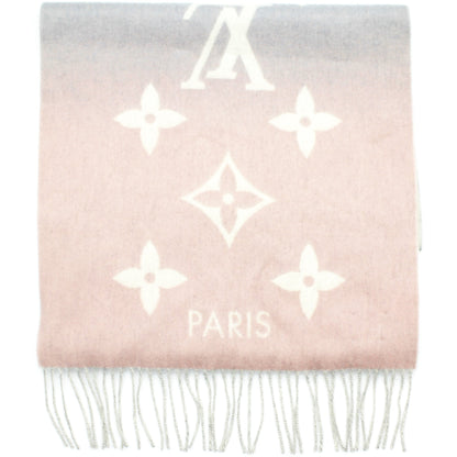Louis-vuitton Reykjavik Gradient Scarf Blue Rose