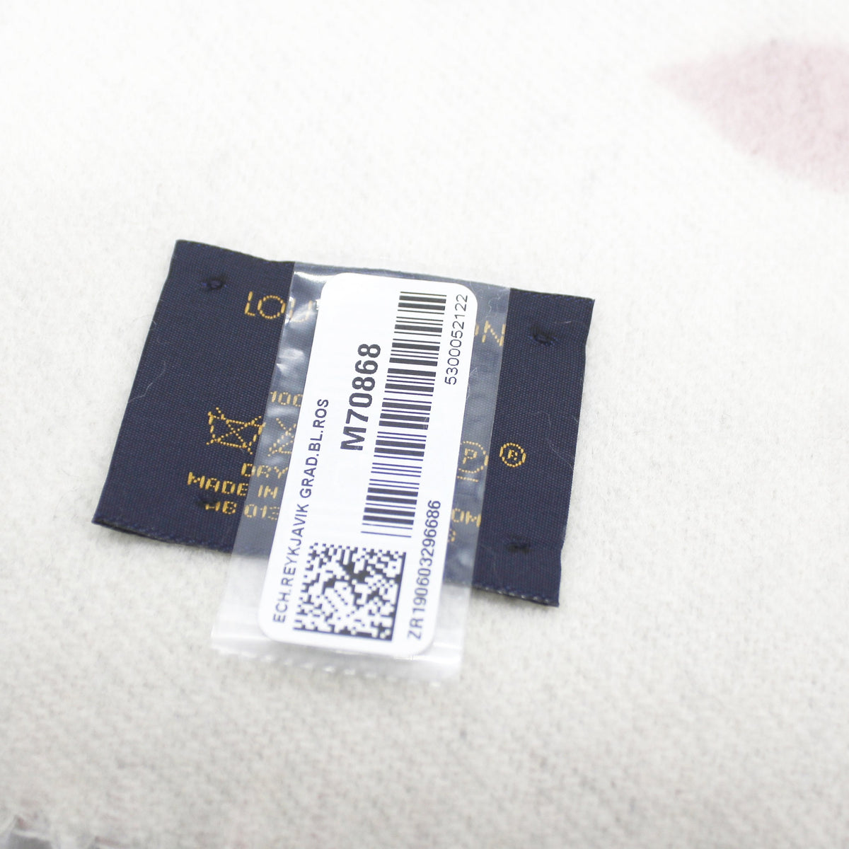 Louis-vuitton Reykjavik Gradient Scarf Blue Rose