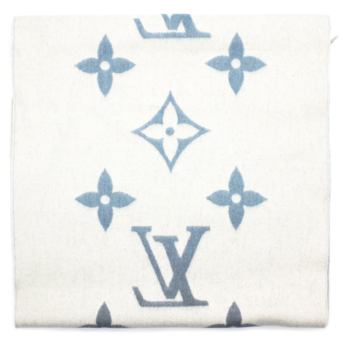 Louis-vuitton Reykjavik Gradient Scarf Blue Rose