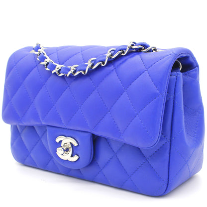 Classic Flap Mini Lambskin Blue