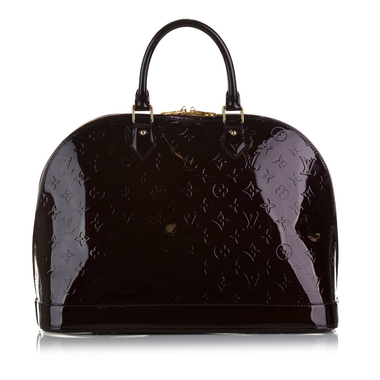 Louis Vuitton Alma GM Dark Red Monogram Vernis