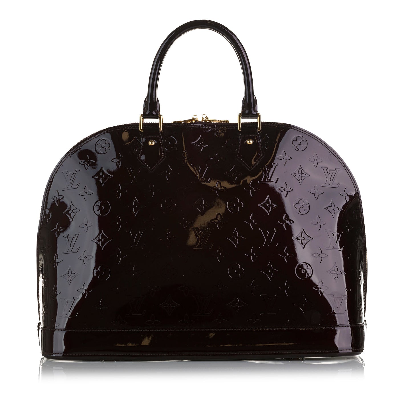 Louis Vuitton Alma GM Dark Red Monogram Vernis