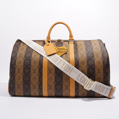 Louis Vuitton x Nigo Keepall Bandouliere Reverse Monogram Canvas 50