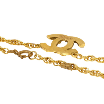 Chanel CC Strass Pendant Necklace Costume Necklace