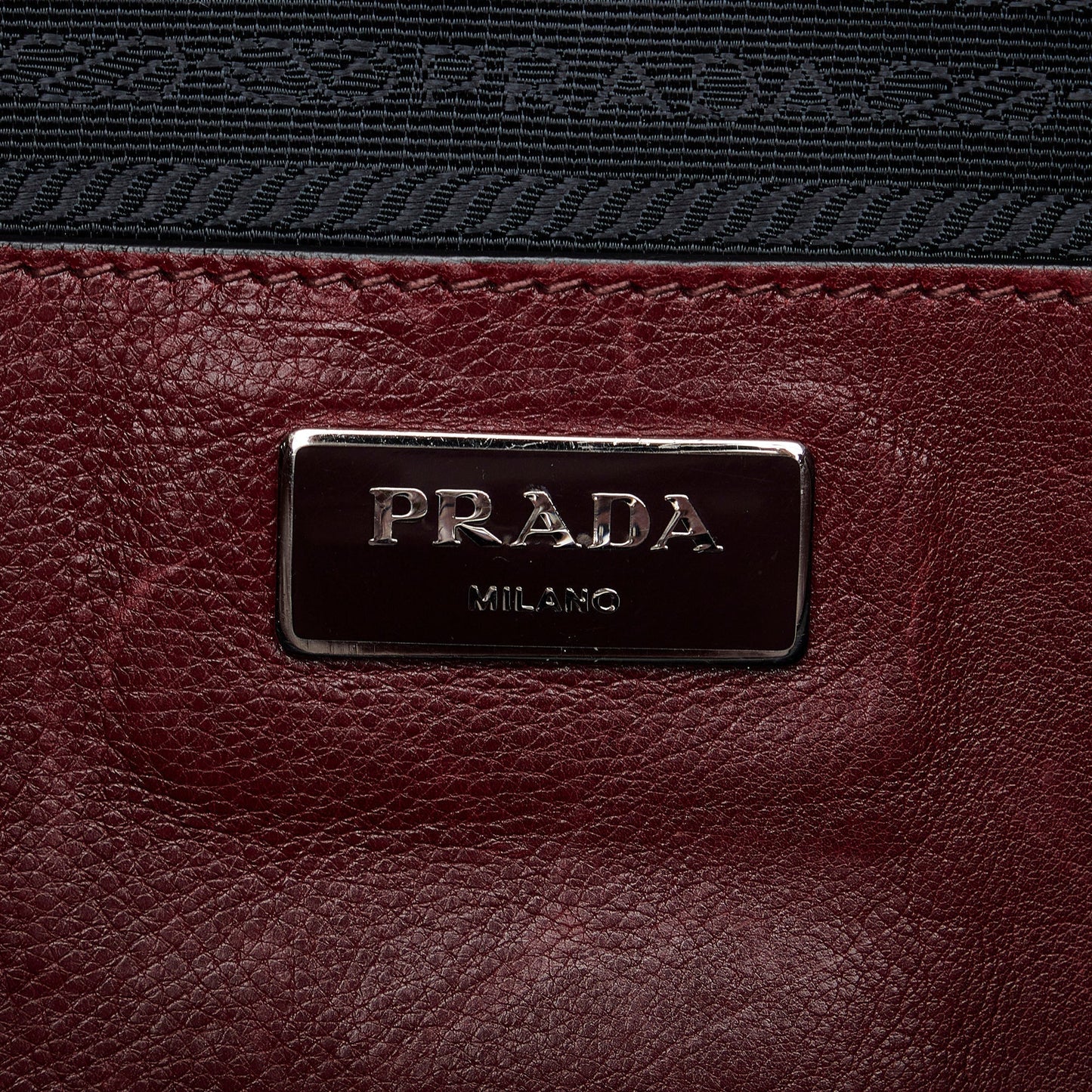 Prada Glace Calf Twin Pocket Satchel