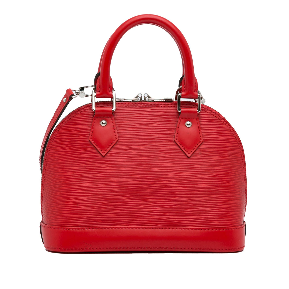 Red Louis Vuitton Epi Alma BB Satchel