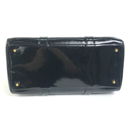CHANEL Boston Duffel bag enamel black CC COCO Mark
