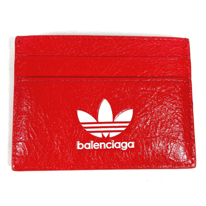 BALENCIAGA Card Case 721895 leather Red Adidas adidas collaboration mens