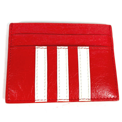 BALENCIAGA Card Case 721895 leather Red Adidas adidas collaboration mens
