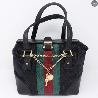 Boston Velvet Bowling Bag