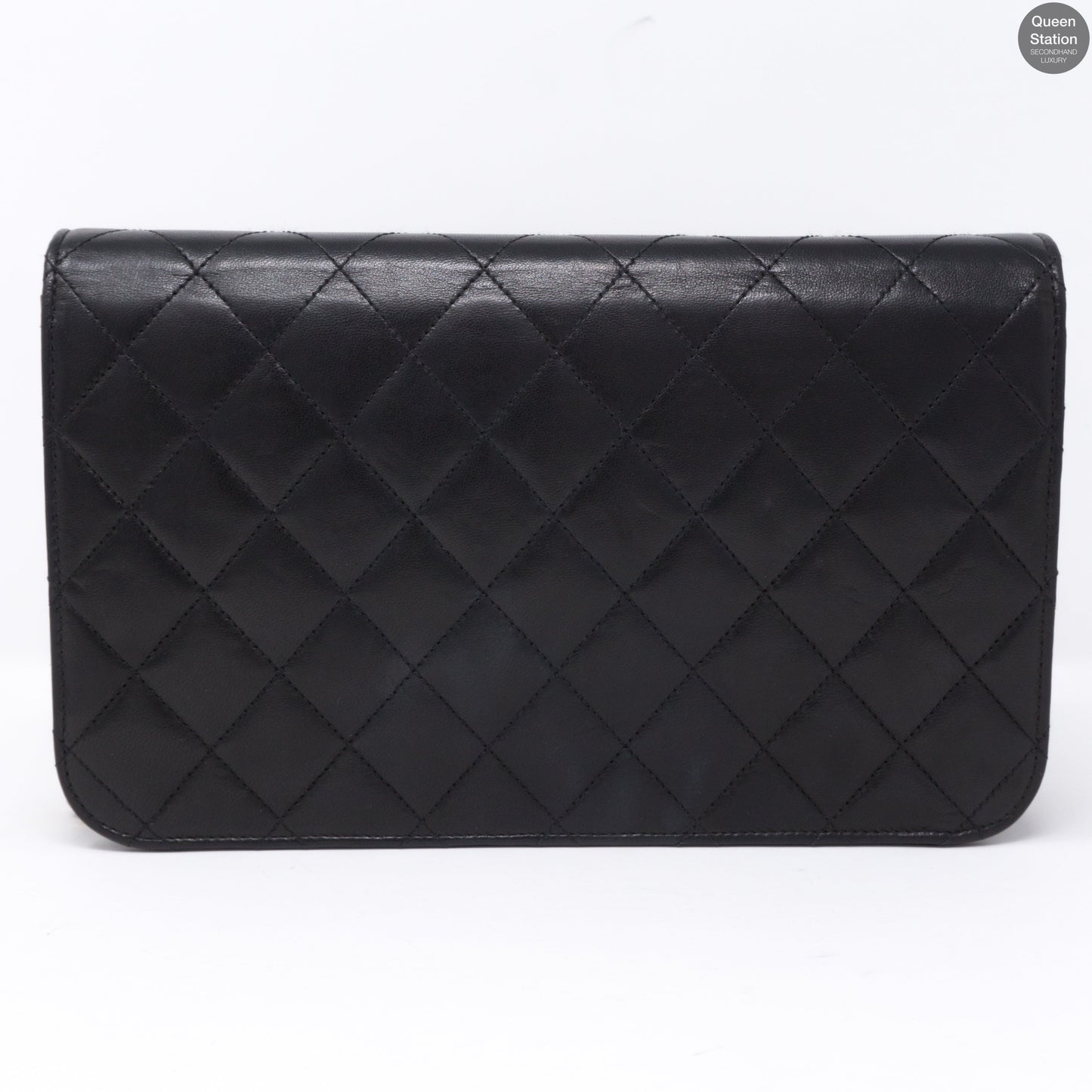Single Flap Black Lambskin Bag