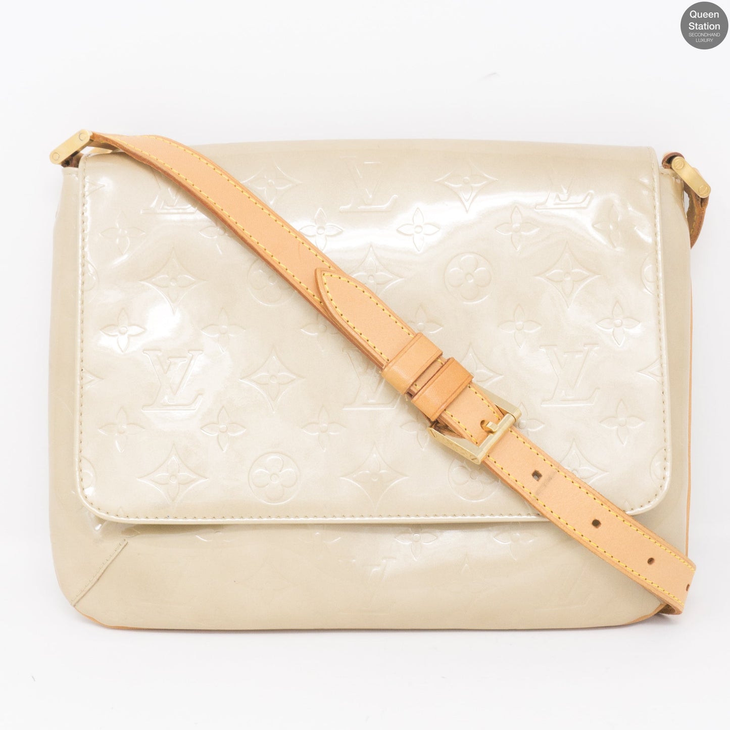 Louis-vuitton Musette Thompson Street Beige Vernis
