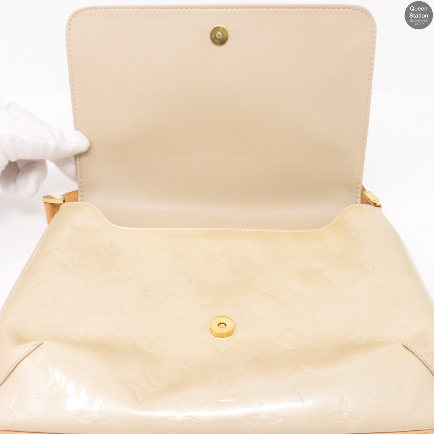 Louis-vuitton Musette Thompson Street Beige Vernis