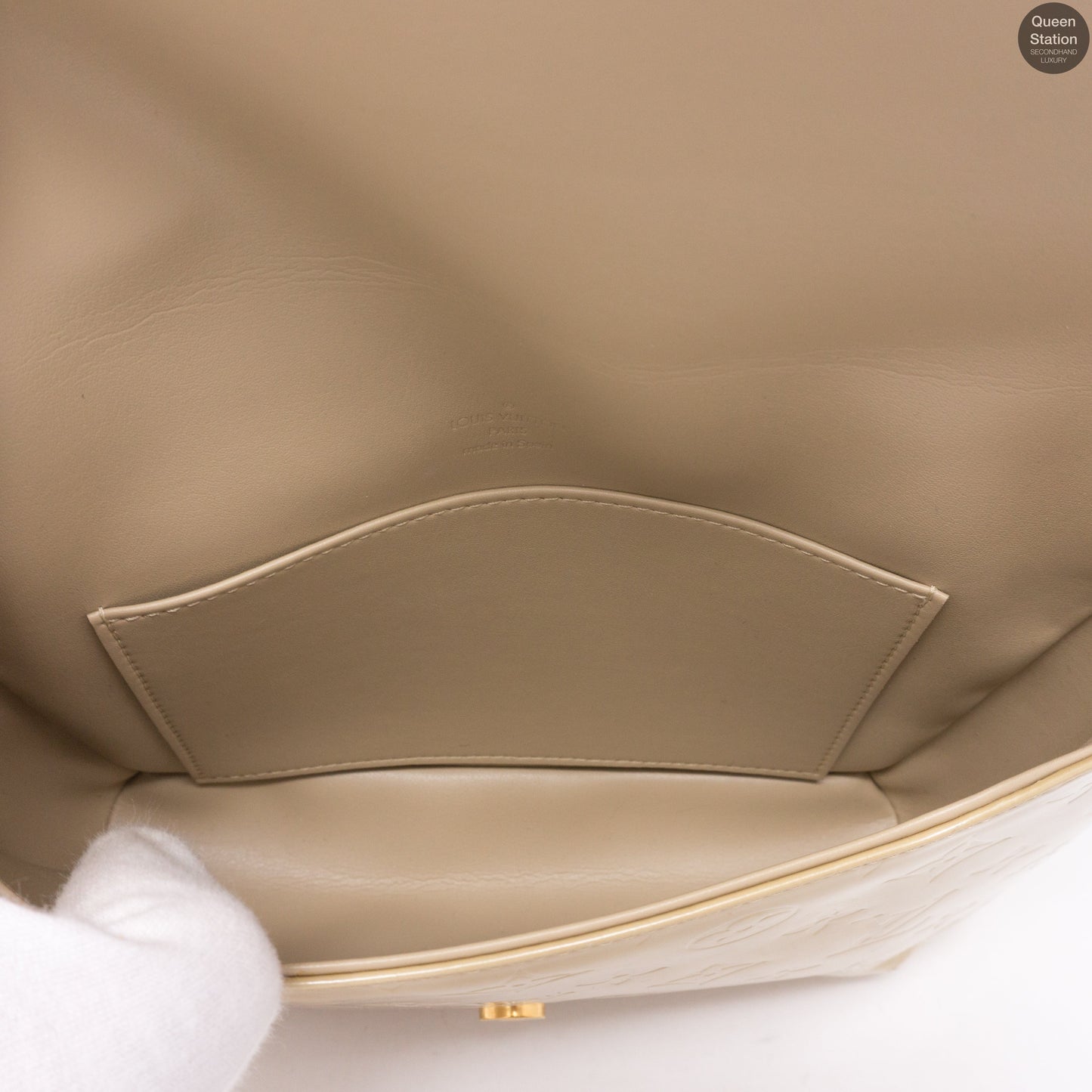 Louis-vuitton Musette Thompson Street Beige Vernis