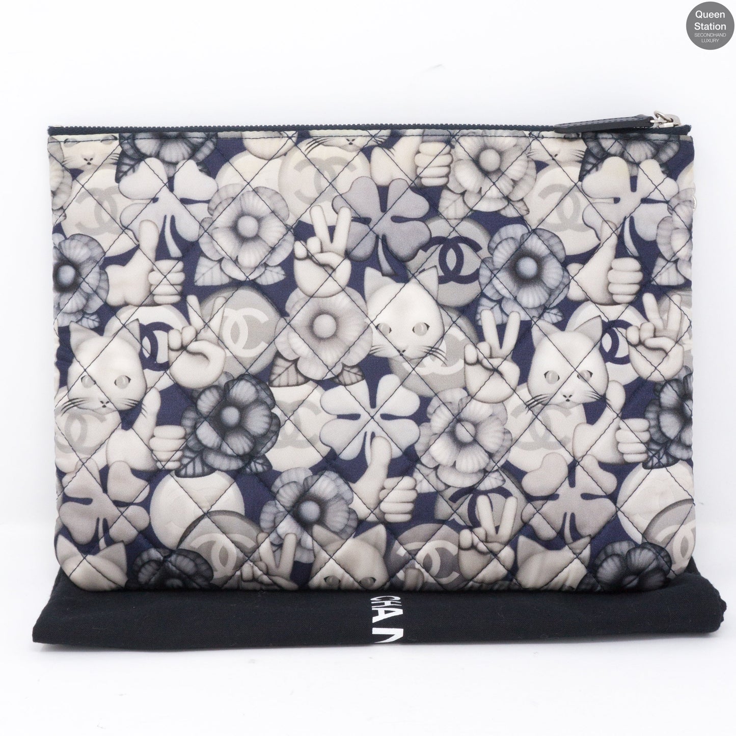 Classic Pouch Cat Emoticon Nylon