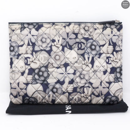 Classic Pouch Cat Emoticon Nylon