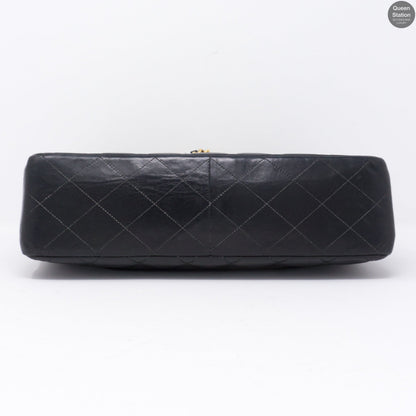 Vintage Black Jumbo Flap Bag