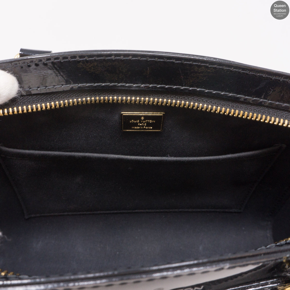 Louis-vuitton Brea PM Black Vernis Leather