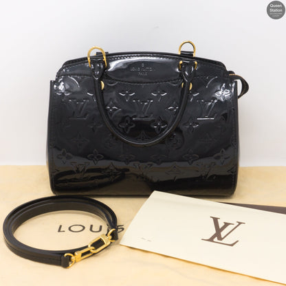 Louis-vuitton Brea PM Black Vernis Leather