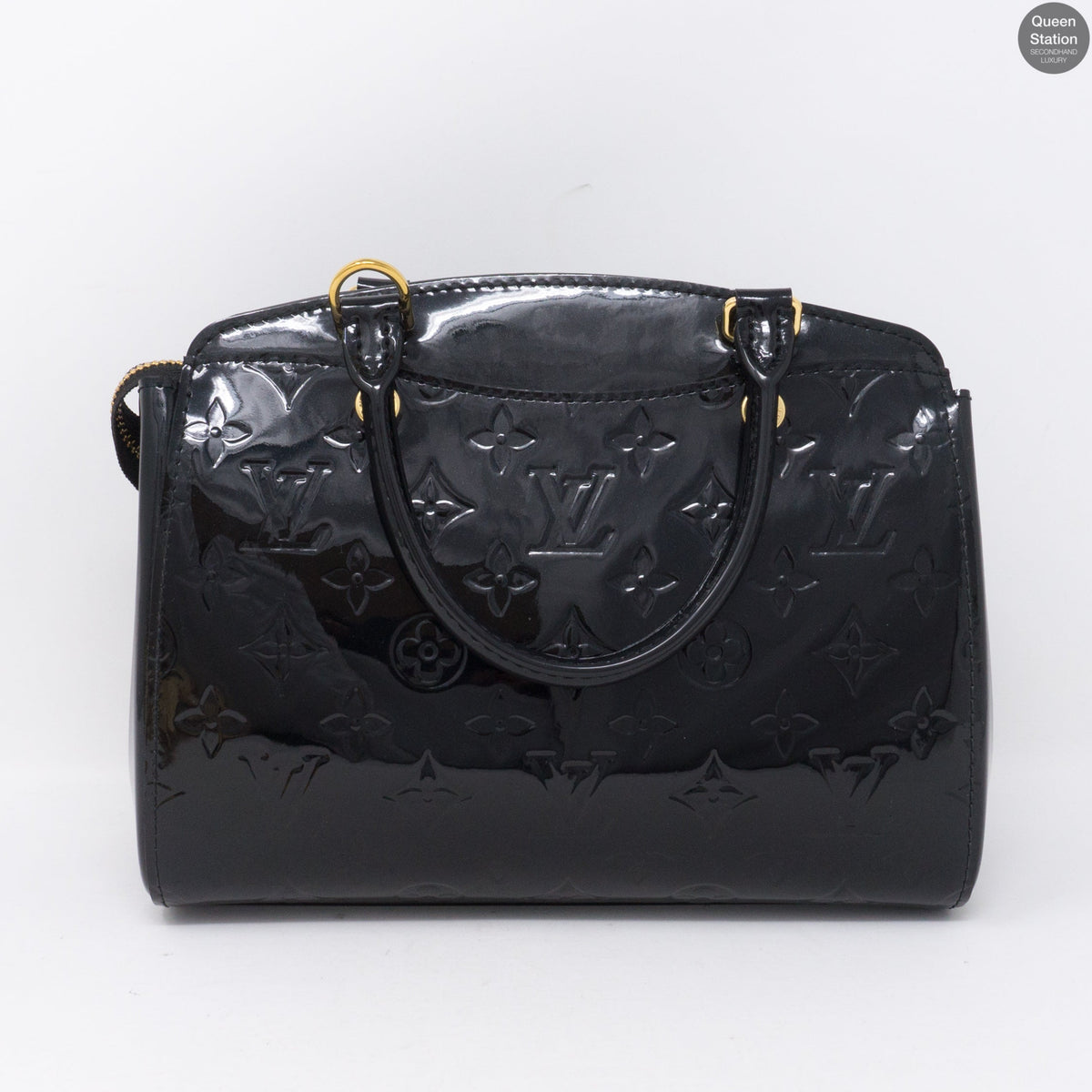 Louis-vuitton Brea PM Black Vernis Leather