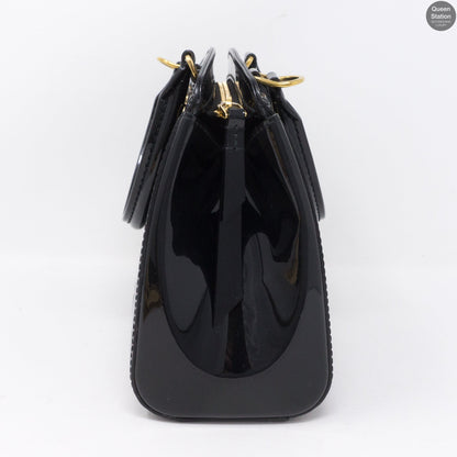 Louis-vuitton Brea PM Black Vernis Leather