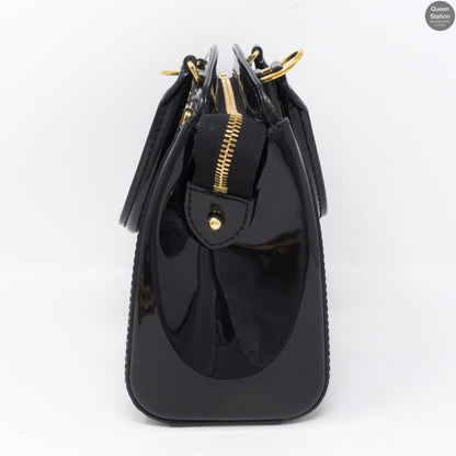 Louis-vuitton Brea PM Black Vernis Leather