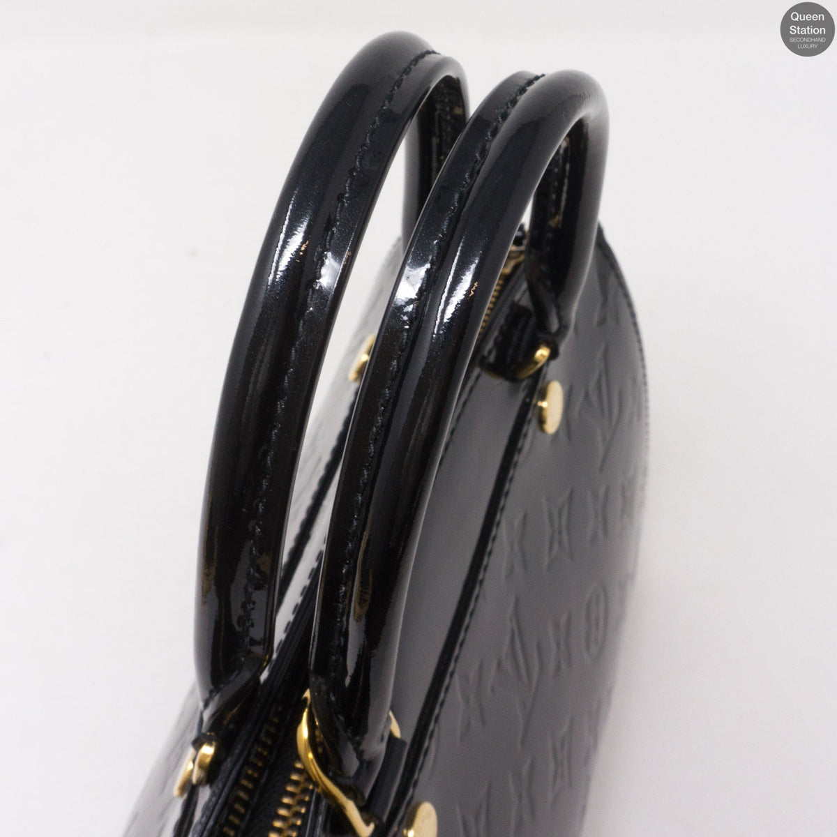 Louis-vuitton Brea PM Black Vernis Leather