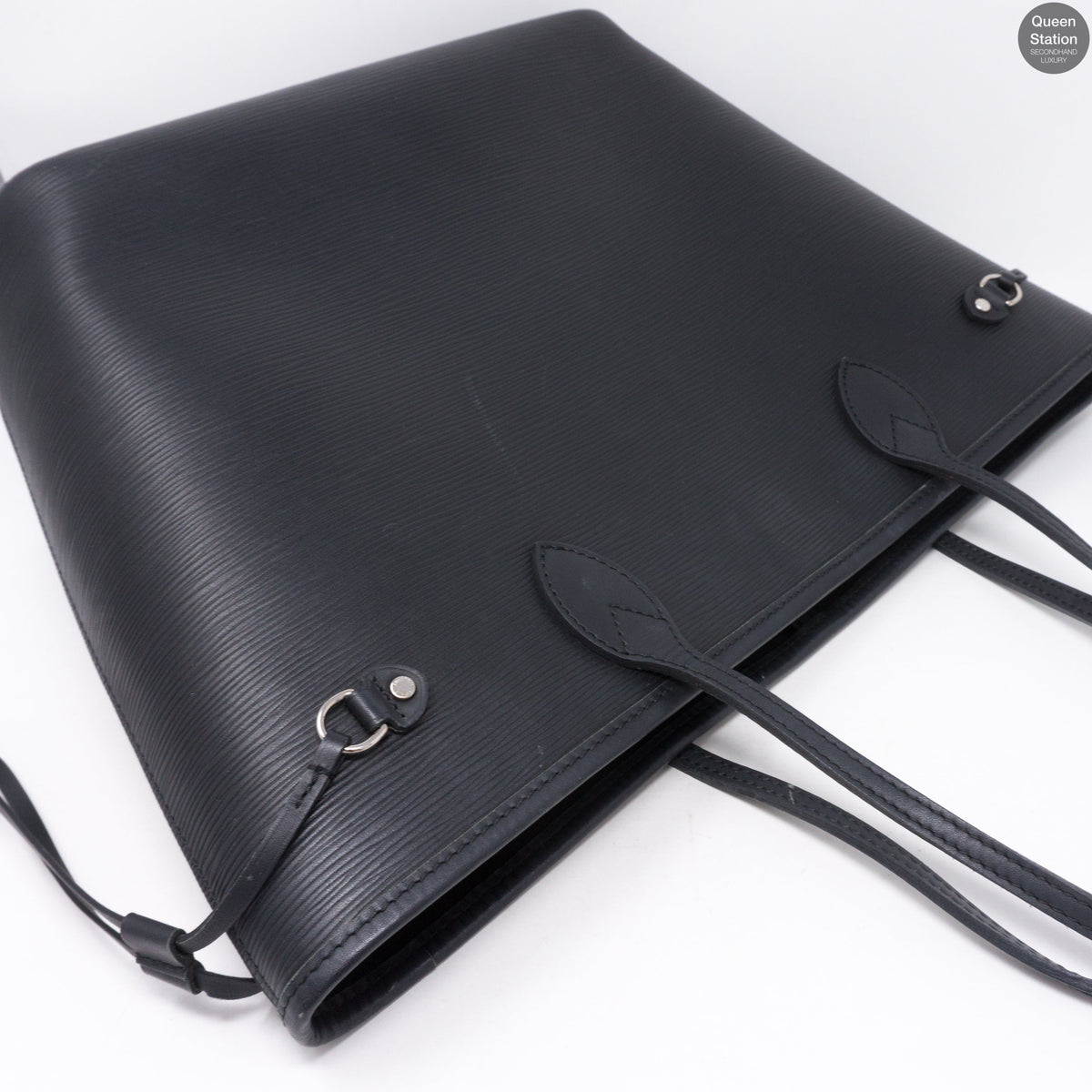 Louis-vuitton Neverfull MM Epi Leather Noir Electric & Pochette