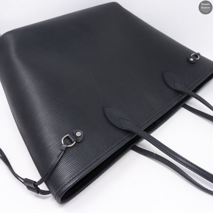 Louis-vuitton Neverfull MM Epi Leather Noir Electric & Pochette