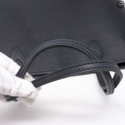 Louis-vuitton Neverfull MM Epi Leather Noir Electric & Pochette