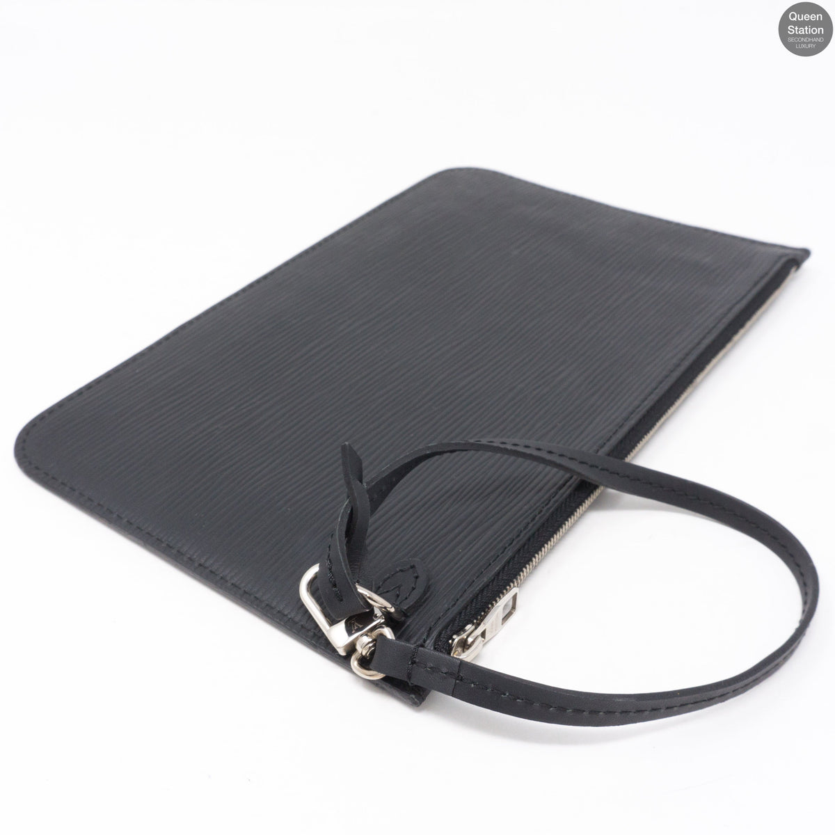 Louis-vuitton Neverfull MM Epi Leather Noir Electric & Pochette