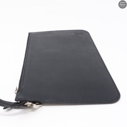 Louis-vuitton Neverfull MM Epi Leather Noir Electric & Pochette