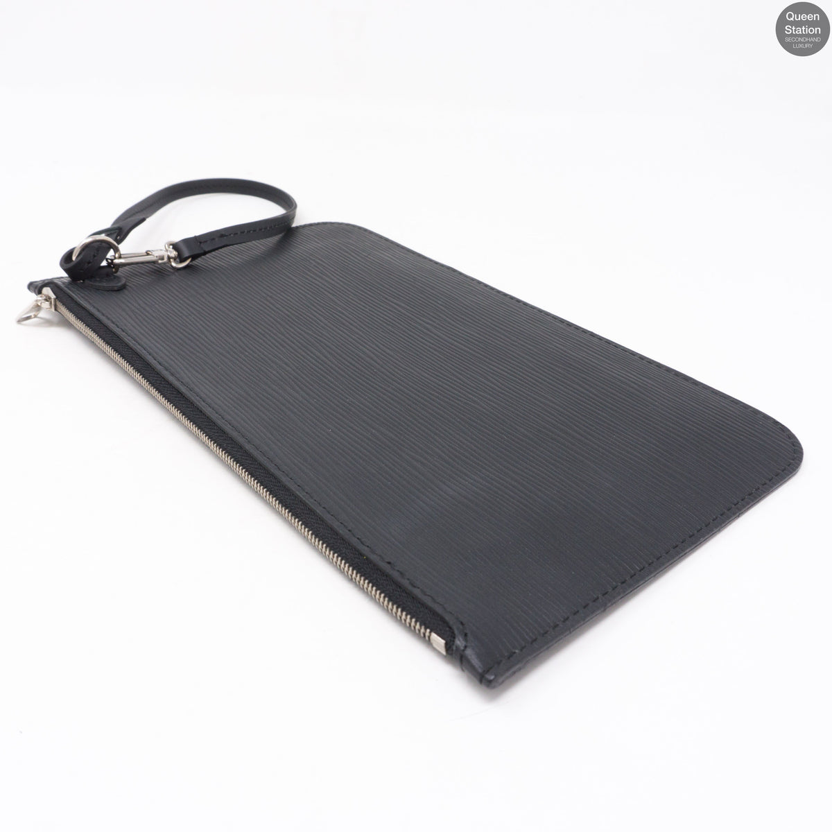 Louis-vuitton Neverfull MM Epi Leather Noir Electric & Pochette
