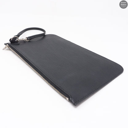 Louis-vuitton Neverfull MM Epi Leather Noir Electric & Pochette