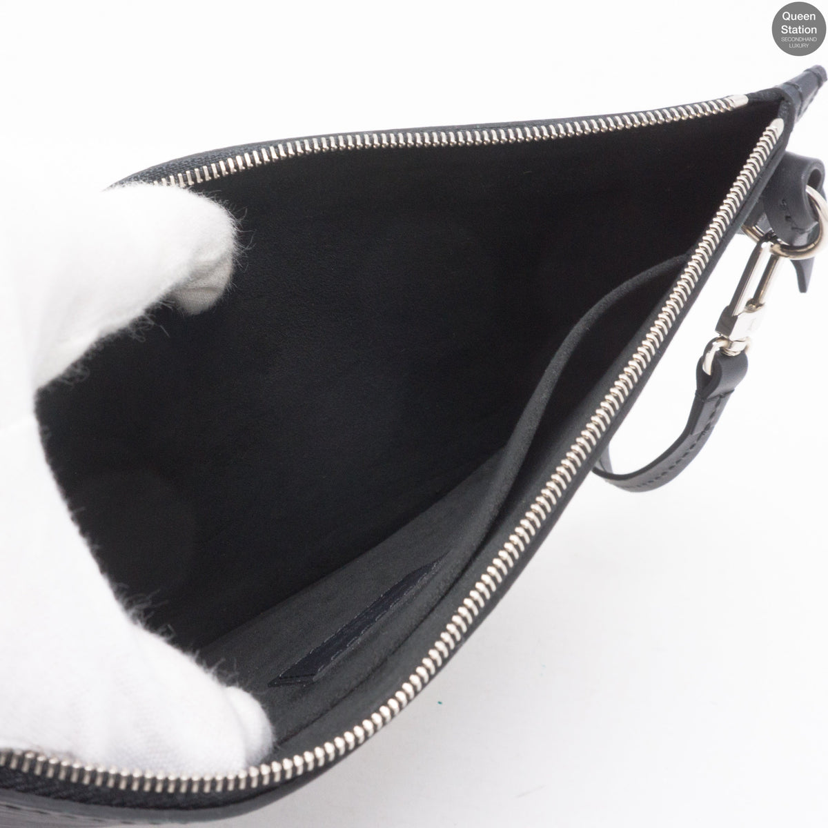 Louis-vuitton Neverfull MM Epi Leather Noir Electric & Pochette