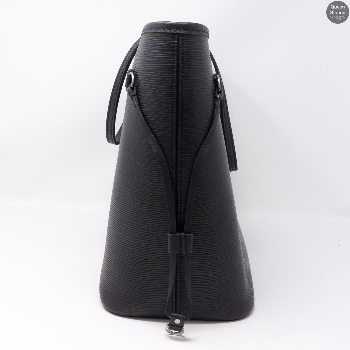 Louis-vuitton Neverfull MM Epi Leather Noir Electric & Pochette