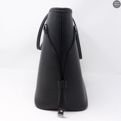 Louis-vuitton Neverfull MM Epi Leather Noir Electric & Pochette