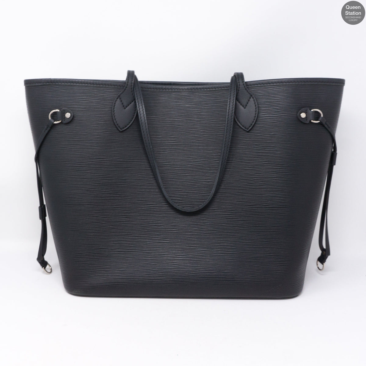 Louis-vuitton Neverfull MM Epi Leather Noir Electric & Pochette