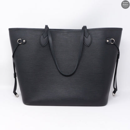 Louis-vuitton Neverfull MM Epi Leather Noir Electric & Pochette