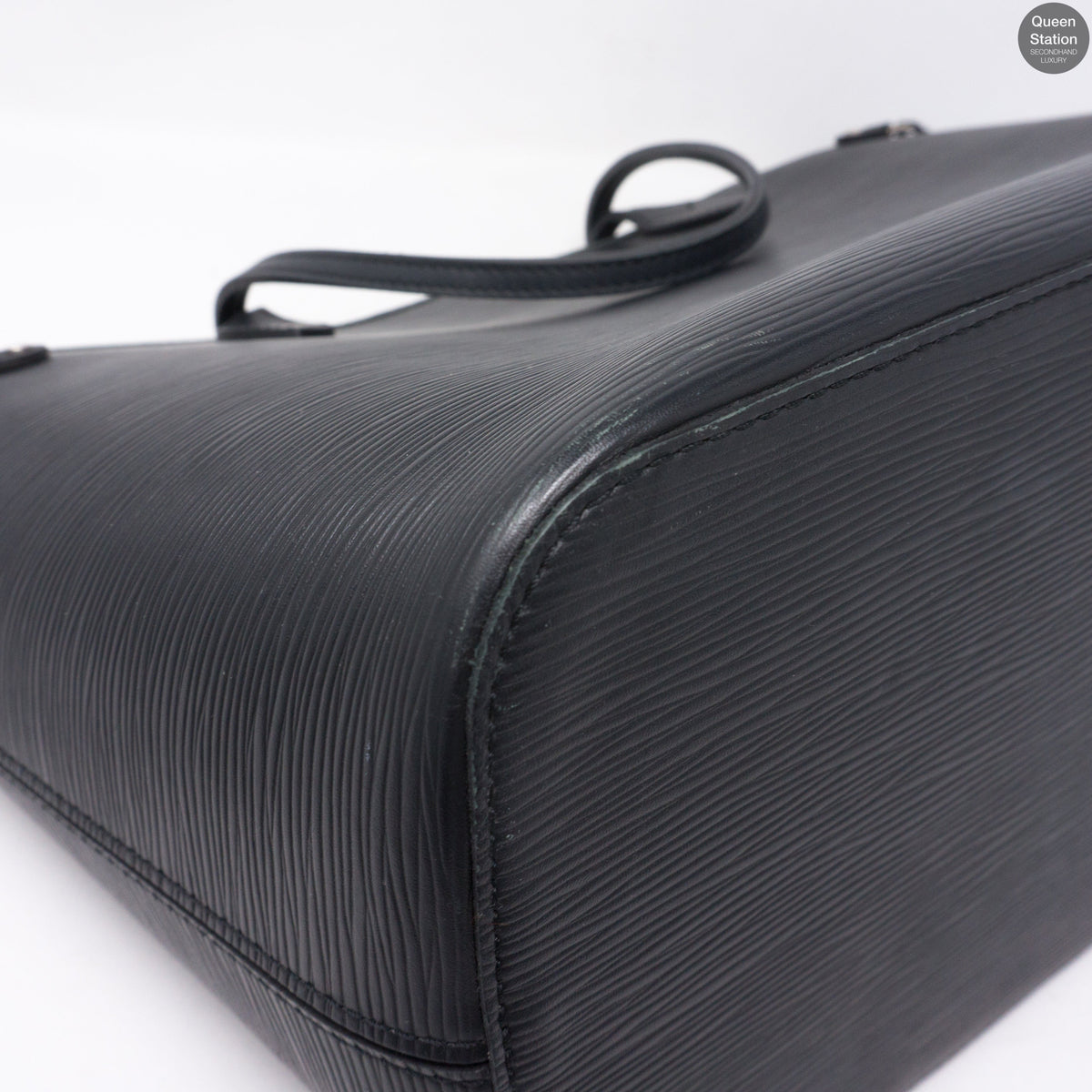 Louis-vuitton Neverfull MM Epi Leather Noir Electric & Pochette