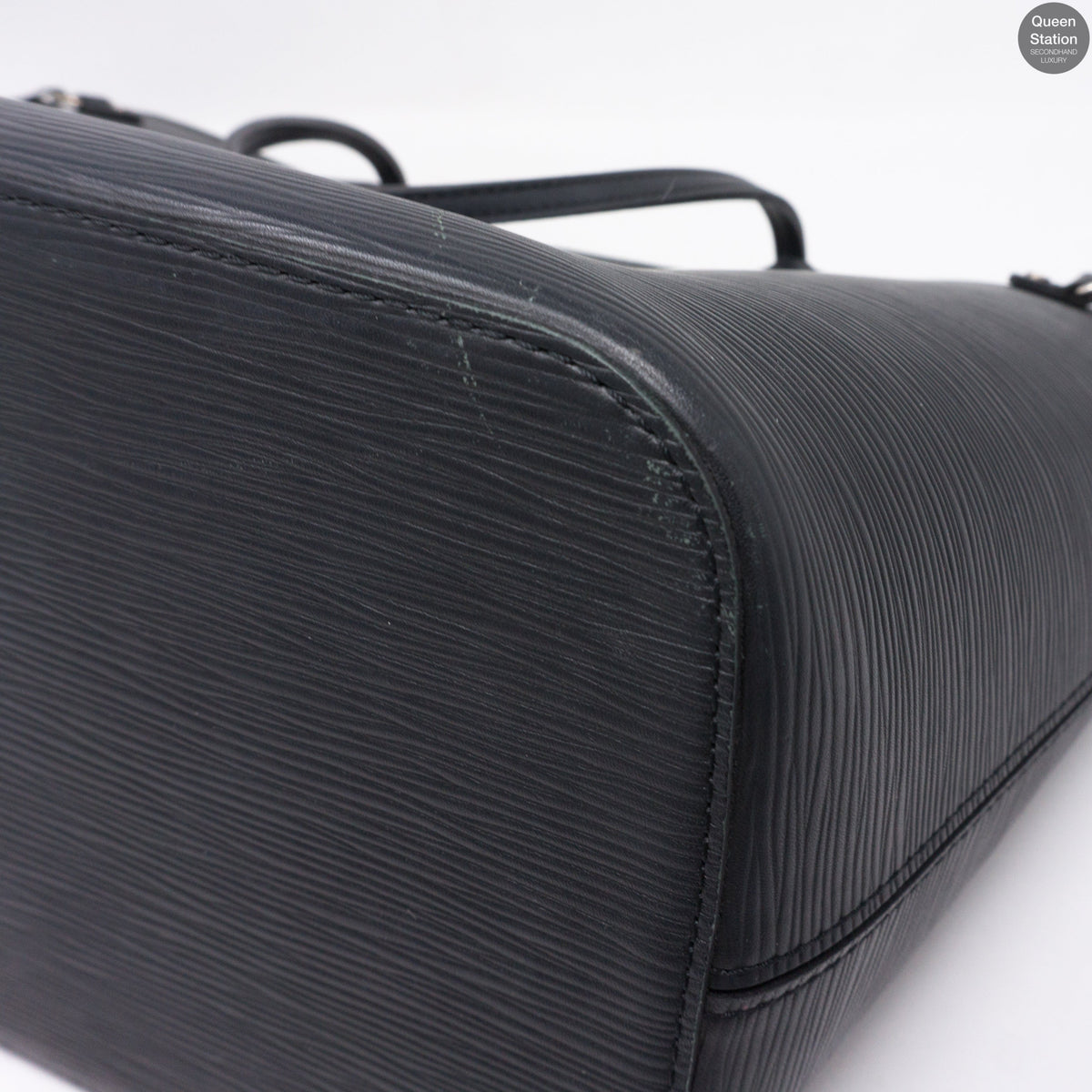 Louis-vuitton Neverfull MM Epi Leather Noir Electric & Pochette