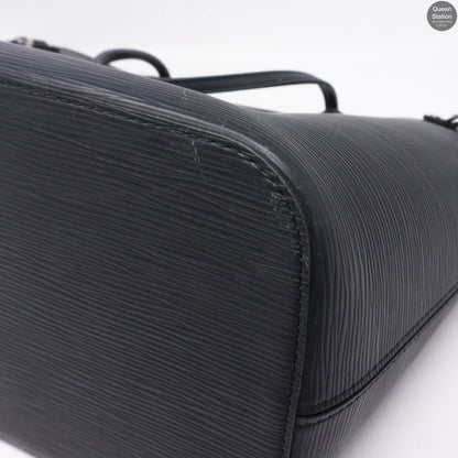 Louis-vuitton Neverfull MM Epi Leather Noir Electric & Pochette