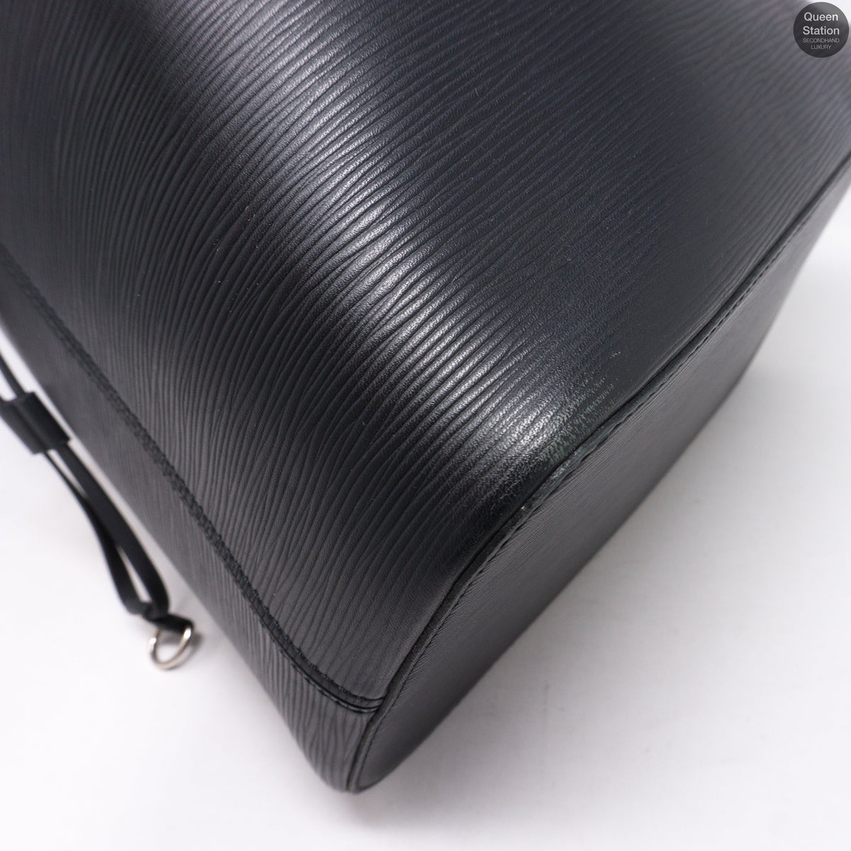 Louis-vuitton Neverfull MM Epi Leather Noir Electric & Pochette